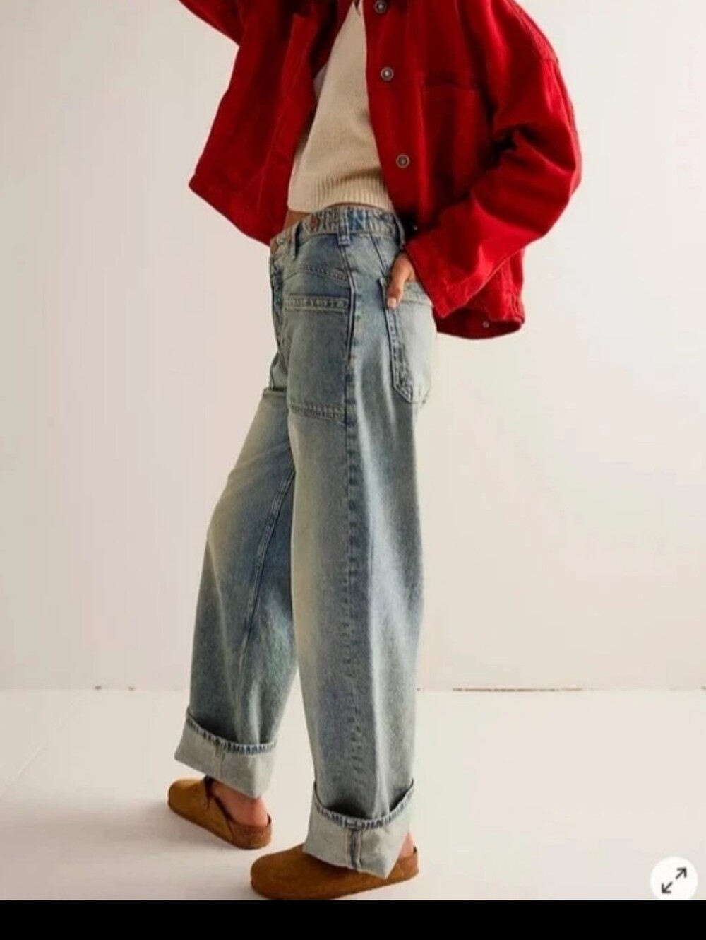 We The Free Palmer Cuffed Baggy Jeans - Picture 2 of 10